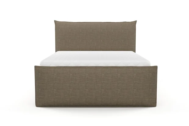 Photo of the fabric Ficus Taupe swatch by Mokum. Use for Upholstery, Accessory. Style of Plain, Texture