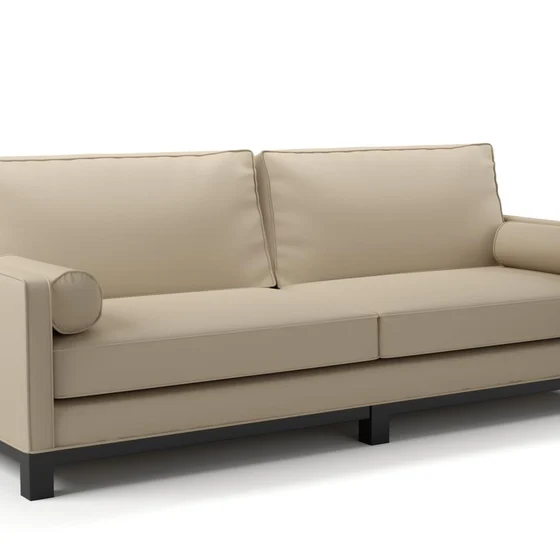 Photo of the fabric Supervio Taupe swatch by James Dunlop FibreGuard. Use for Upholstery, Accessory, Top of Bed. Style of Plain, Velvet