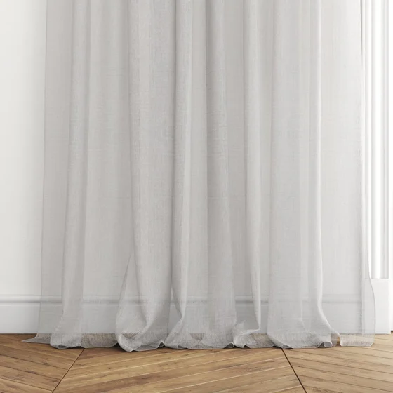 Photo of the fabric Vapour Dove Grey swatch by James Dunlop Essentials. Use for Sheer Curtains. Style of Plain, Sheer
