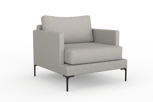 Photo of the fabric Grain Silver swatch by Mokum. Use for Upholstery, Accessory, Top of Bed. Style of Plain, Texture