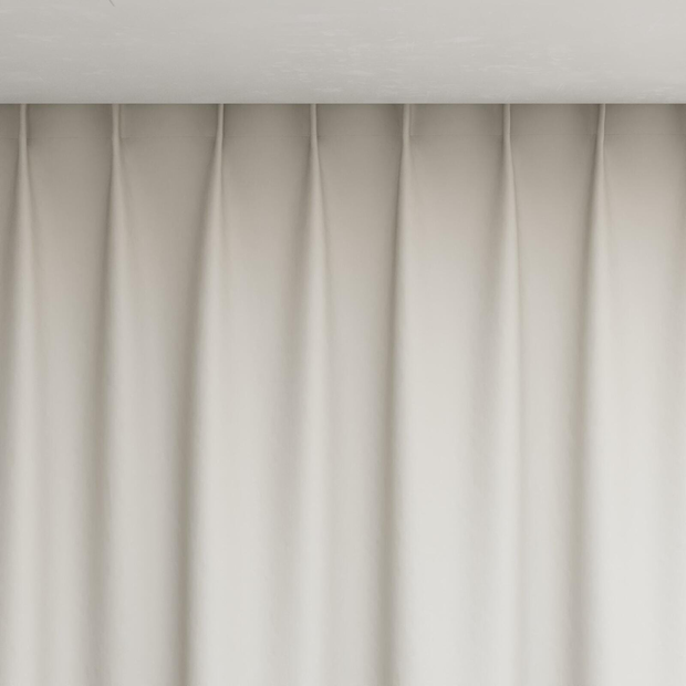 Photo of the fabric Satori Stonewash Oyster swatch by Mokum. Use for Curtains, Upholstery Light Duty, Accessory, Top of Bed. Style of Plain, Texture