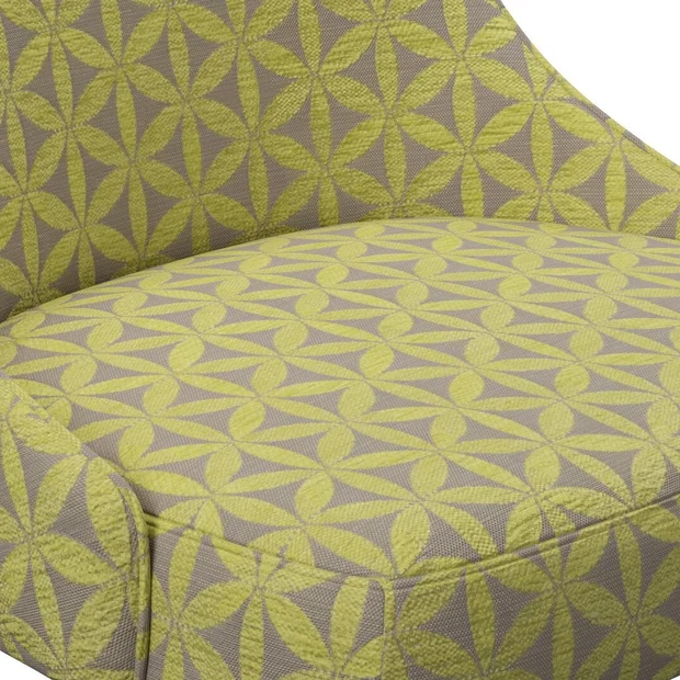 Photo of the fabric Tapa Lime swatch by James Dunlop. Use for Upholstery, Accessory. Style of Geometric