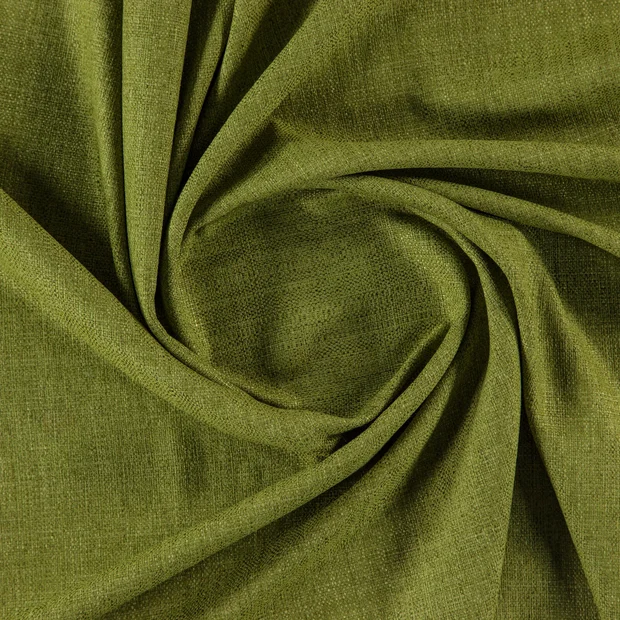 Photo of the fabric Domo Moss swatch by Zepel. Use for Curtains, Upholstery, Accessory, Top of Bed. Style of Plain, Texture