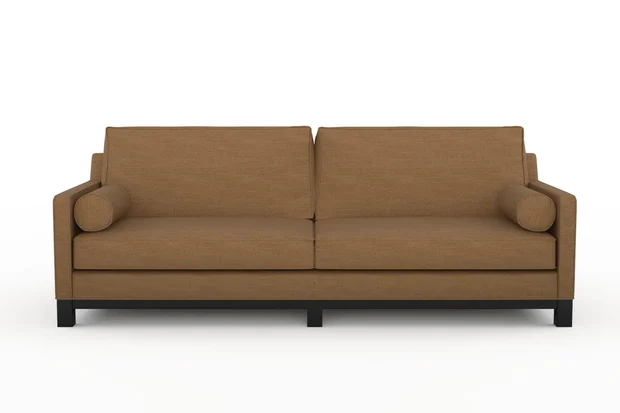 Photo of the fabric Grounded Bisque swatch by James Dunlop. Use for Upholstery, Accessory. Style of Plain, Texture