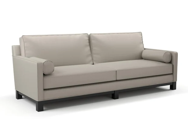 Photo of the fabric Sit Out Fog swatch by James Dunlop FibreGuard. Use for Upholstery, Accessory. Style of Plain, Taffeta