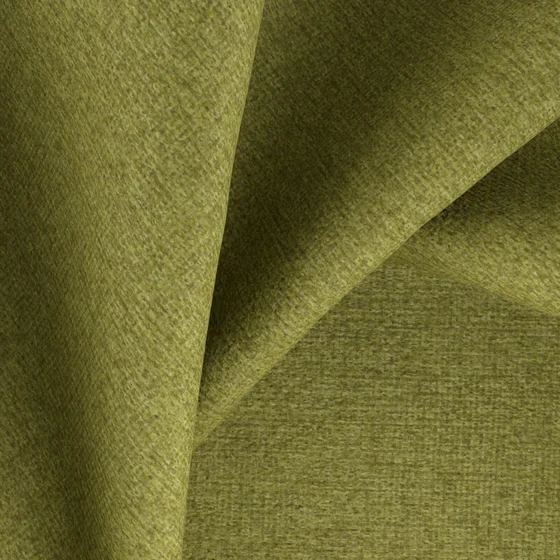 Photo of the fabric Devon Moss swatch by Zepel. Use for Upholstery, Accessory, Top of Bed. Style of Plain, Texture