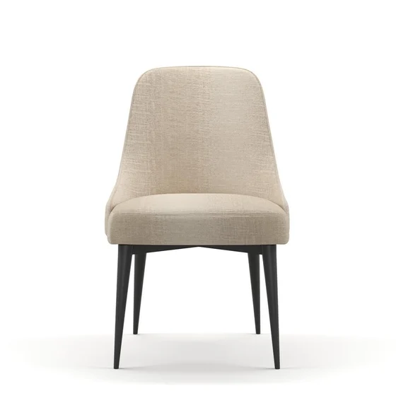 Photo of the fabric Maxime Sand swatch by James Dunlop. Use for Upholstery, Accessory. Style of Stripe, Texture