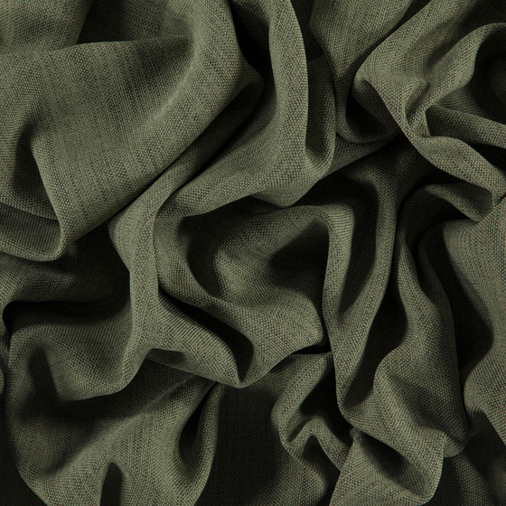 Photo of the fabric Jadore Pesto swatch by FR-One. Use for Curtains, Upholstery, Accessory, Top of Bed. Style of Plain, Taffeta
