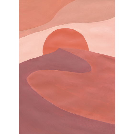 Photo of the fabric Suns. Desert Panel 10254 10254 40 44 swatch by Casadeco. Use for Wall Covering, Wall Panel/Mural