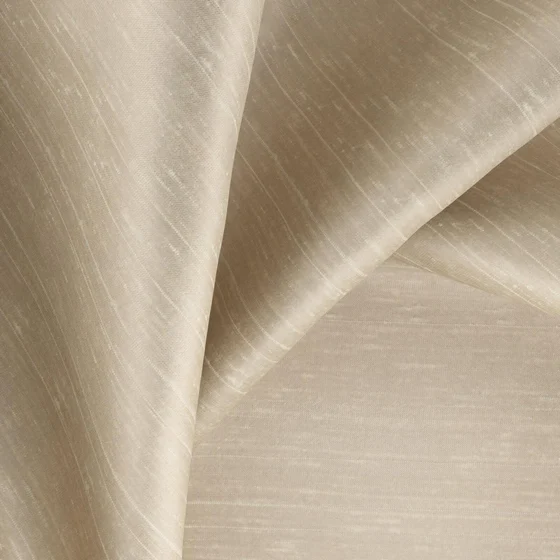 Photo of the fabric Silky Sesame swatch by Zepel. Use for Curtains, Accessory, Top of Bed. Style of Plain, Texture