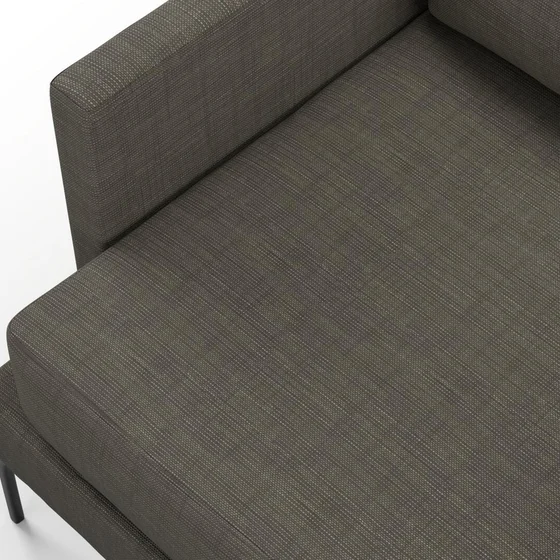 Photo of the fabric Ficus Smoke swatch by Mokum. Use for Upholstery, Accessory. Style of Plain, Texture