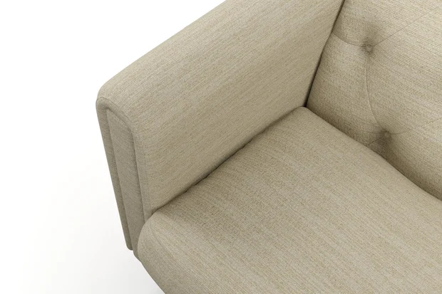 Photo of the fabric Stretch Mushroom swatch by James Dunlop FibreGuard. Use for Upholstery, Accessory. Style of Plain, Texture