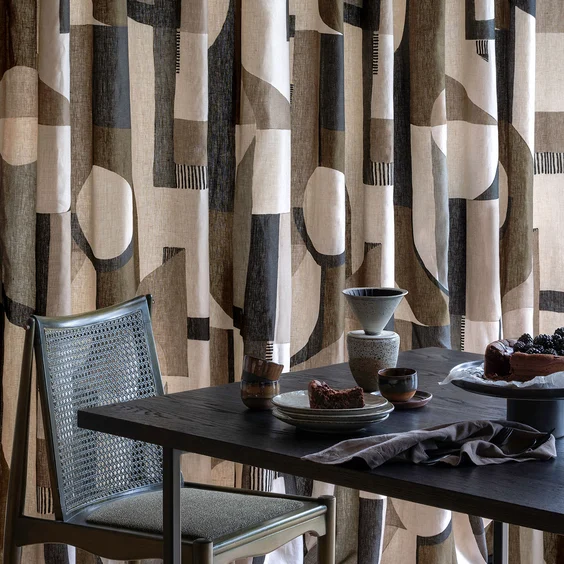 Bauhaus by James Dunlop | Digitially printed onto a 100% linen base cloth