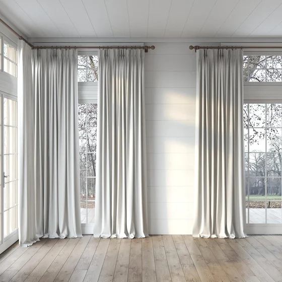 Photo of the fabric Borneo Uncoated Silver Birch swatch by James Dunlop. Use for Curtains, Accessory, Top of Bed. Style of Stripe
