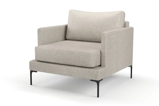 Photo of the fabric Gabrielle Dove Grey swatch by Mokum FibreGuard. Use for Upholstery, Accessory, Top of Bed. Style of Plain, Texture