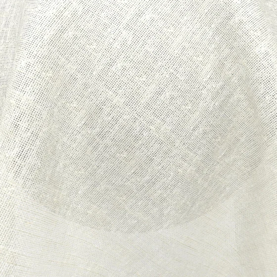 Photo of the fabric Allusion Cream swatch by Zepel. Use for Sheer Curtains. Style of Plain, Sheer