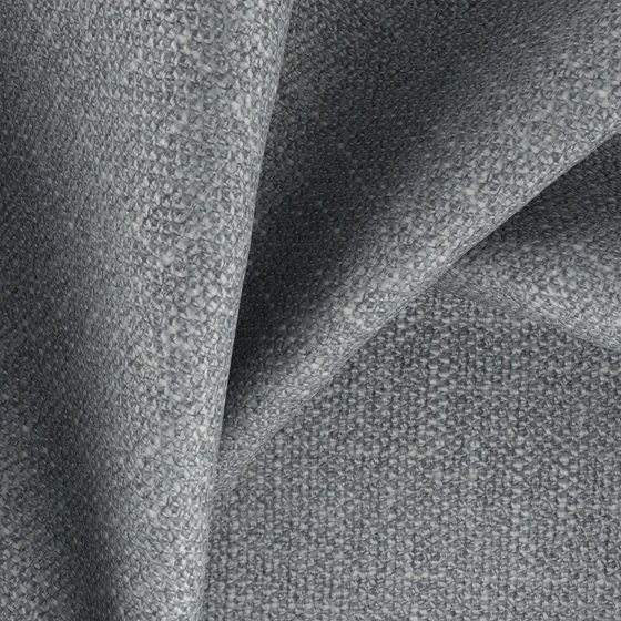 Photo of the fabric Carrara Slate swatch by Zepel. Use for Upholstery, Accessory. Style of Plain, Taffeta
