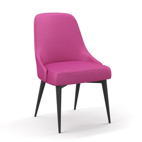 Photo of the fabric Provence Magenta swatch by James Dunlop Essentials. Use for Curtains, Upholstery, Accessory, Top of Bed. Style of Plain, Texture