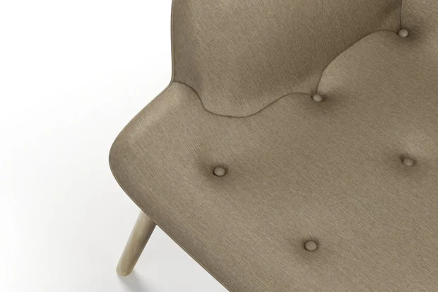 Photo of the fabric Provence Seagrass swatch by James Dunlop Essentials. Use for Curtains, Upholstery, Accessory, Top of Bed. Style of Plain, Texture