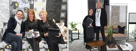 Left: Blair Borland (JDT), Celia Faris (JDT) and Leah Bradley&nbsp;(JDT).Right: Kim Lempriere and David Shaw (David Shaw).