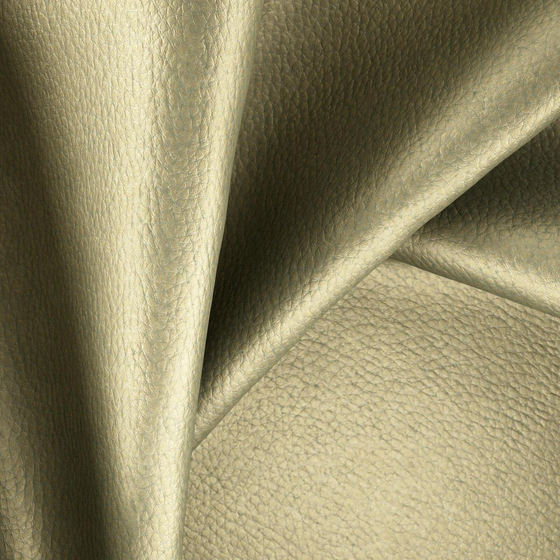 Photo of the fabric Dallas Gold swatch by Zepel. Use for Upholstery. Style of Leather And Vinyl, Plain