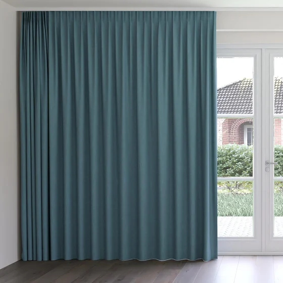 Photo of the fabric Envoy 2 Oasis 320cm swatch by James Dunlop Essentials. Use for Curtains, Accessory, Top of Bed. Style of Plain, Texture