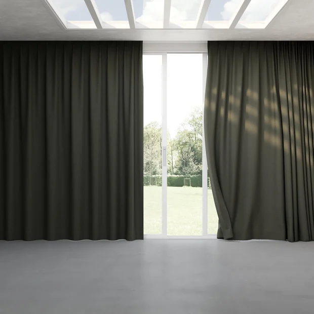 Photo of the fabric Azulejo Martini swatch by Mokum. Use for Curtains, Accessory. Style of Traditional