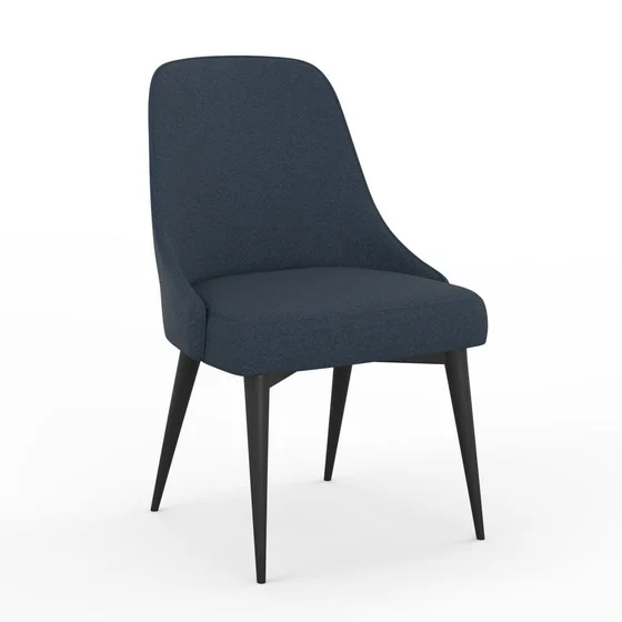 Photo of the fabric Alpine Midnight swatch by James Dunlop. Use for Upholstery, Accessory. Style of Plain, Texture