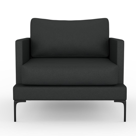 Photo of the fabric Epitome Basalt swatch by Mokum. Use for Upholstery, Accessory. Style of Plain, Taffeta