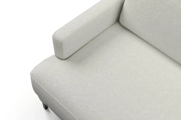 Photo of the fabric Obi Stonewash Willow swatch by Mokum. Use for Curtains, Upholstery Light Duty, Accessory, Top of Bed. Style of Plain, Texture