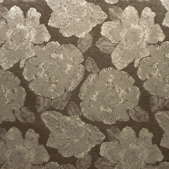 Photo of the fabric Caledonia Sable swatch by Mokum. Use for Curtains, Accessory. Style of Floral And Botannical