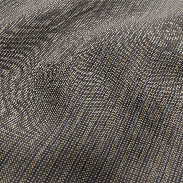 Photo of the fabric Automate Titanium swatch by Zepel FibreGuard Pro. Use for Upholstery, Accessory. Style of Stripe, Texture
