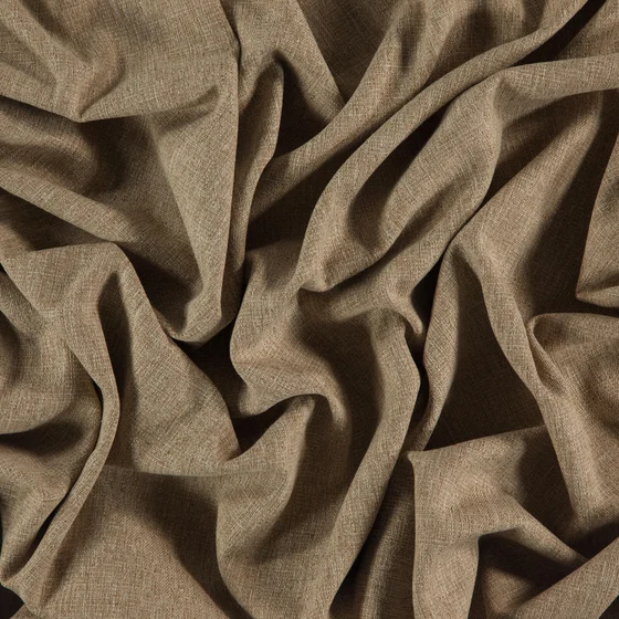 Photo of the fabric Outlander Almond swatch by Zepel. Use for Curtains, Upholstery, Accessory, Top of Bed. Style of Plain, Texture