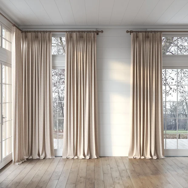 Photo of the fabric Cestino Clay swatch by Mokum. Use for Curtains. Style of Plain, Texture