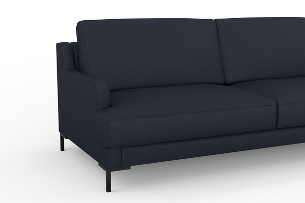 Photo of the fabric Epitome Ink swatch by Mokum. Use for Upholstery, Accessory. Style of Plain, Taffeta