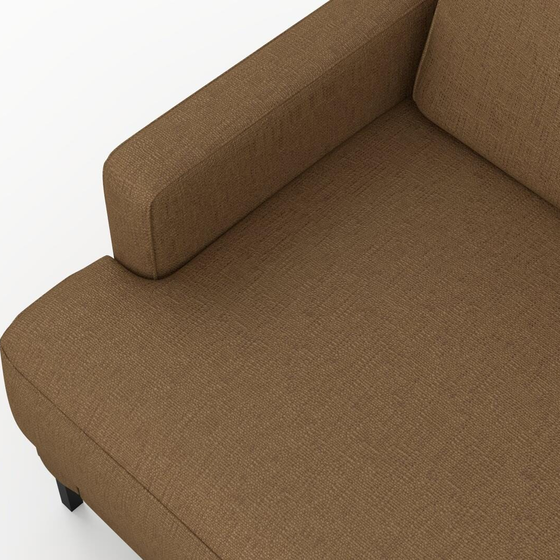Photo of the fabric Pandanus Chestnut swatch by Mokum. Use for Upholstery. Style of Plain, Taffeta