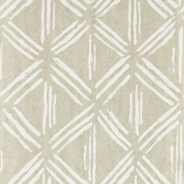 Photo of the fabric Murakami Wallpaper W0228 3 swatch by Clarke & Clarke. Use for Wall Covering. Style of Geometric, Uncoated Non-Woven