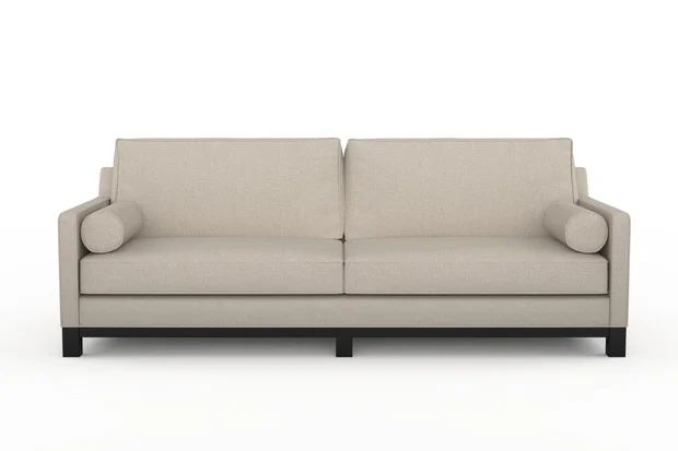 Photo of the fabric Attwood Sand swatch by James Dunlop. Use for Upholstery, Accessory. Style of Plain, Texture