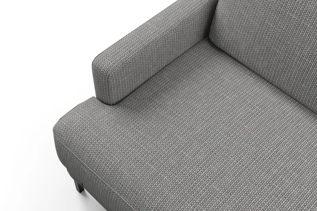 Photo of the fabric Souk Granite swatch by Mokum. Use for Upholstery, Accessory. Style of Plain, Texture