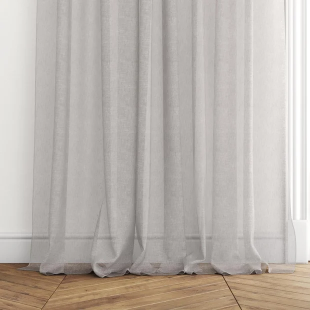 Photo of the fabric Seaview Black Sand swatch by James Dunlop. Use for Sheer Curtains. Style of Plain, Sheer