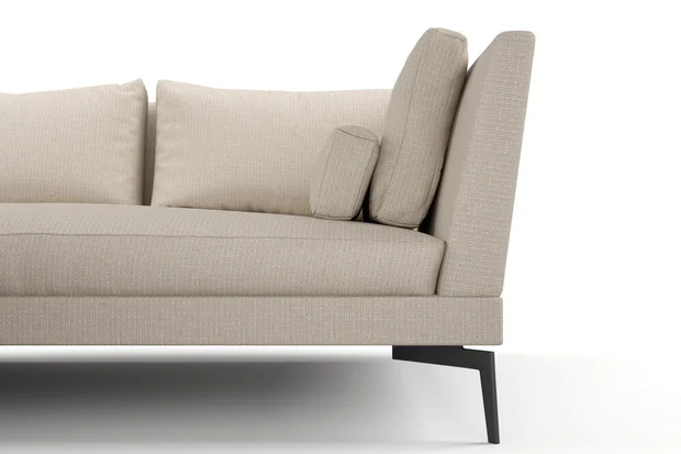 Photo of the fabric Souk Pebble swatch by Mokum. Use for Upholstery, Accessory. Style of Plain, Texture