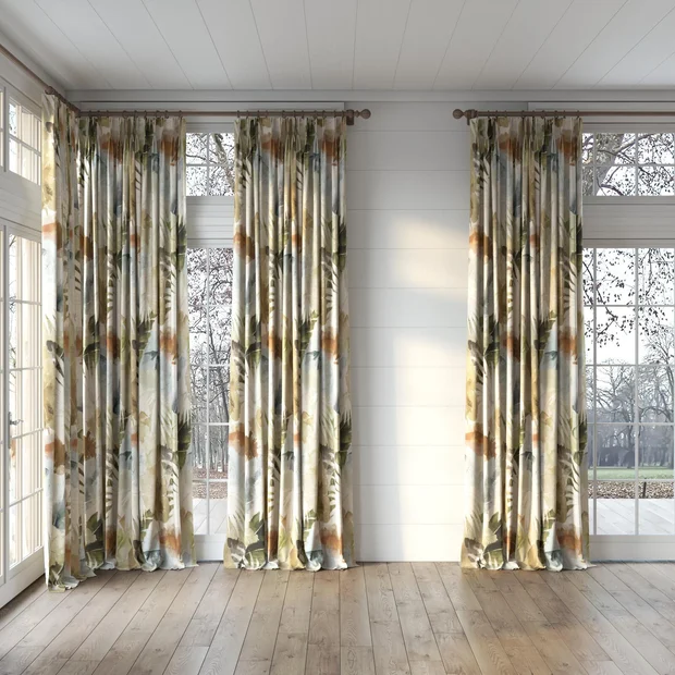 Photo of the fabric Canopy Autumn swatch by James Dunlop. Use for Curtains, Accessory. Style of Floral And Botannical