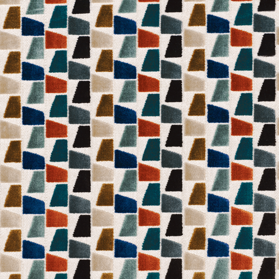 Photo of the fabric Paddington 4857 4857 0494 swatch by Casamance. Use for Upholstery, Accessory. Style of Abstract, Velvet