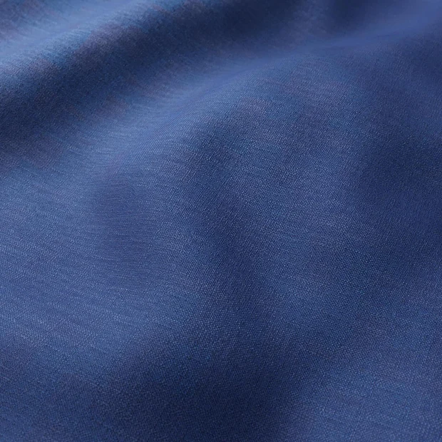 Photo of the fabric Atlas Marine swatch by Zepel. Use for Curtains, Upholstery, Accessory, Top of Bed. Style of Plain, Texture