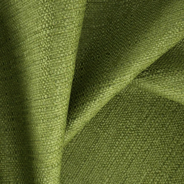 Photo of the fabric Enforcer Avocado swatch by Zepel. Use for Curtains, Upholstery, Accessory, Top of Bed. Style of Chenille, Plain
