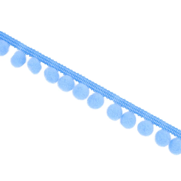 Photo of the fabric Mini Pom Braid Vnt132 04 swatch by Villa Nova. Use for Trim