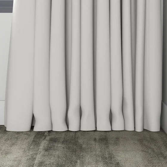 Photo of the fabric Quantum FR Ash swatch by Linings. Use for Curtains. Style of Dim Out
