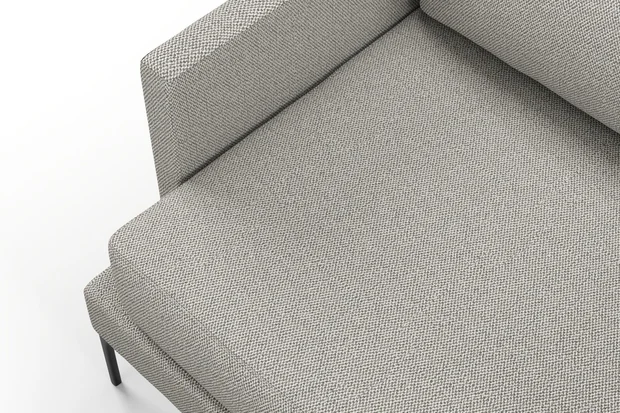 Photo of the fabric Palermo Dove Grey swatch by Mokum. Use for Upholstery, Accessory. Style of Plain, Texture