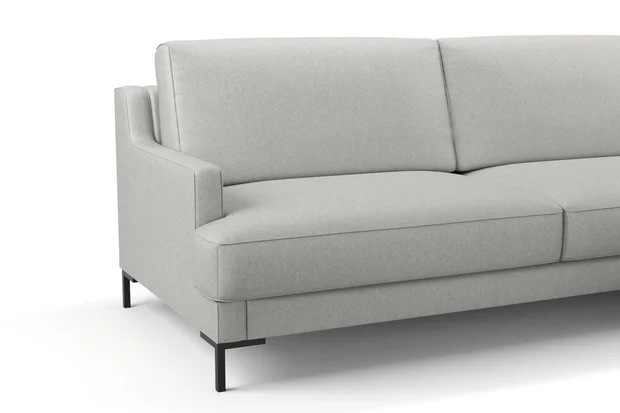 Photo of the fabric Prato Fog swatch by Mokum. Use for Upholstery, Accessory. Style of Plain, Texture