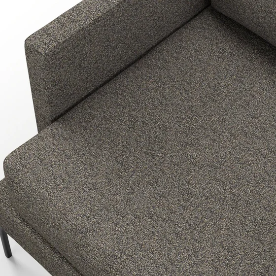 Photo of the fabric Bora Bora Basalt swatch by Mokum FibreGuard. Use for Curtains, Upholstery, Accessory. Style of Plain, Texture